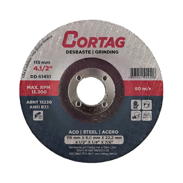 DISCO DE DESBASTE CORTAG