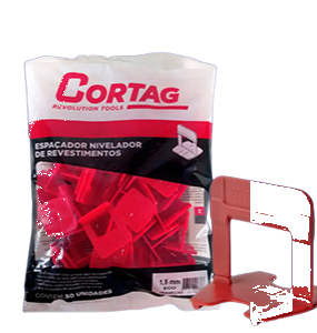 ESPACADOR NIVELAMENTO CORTAG 1,0MM 50PCS