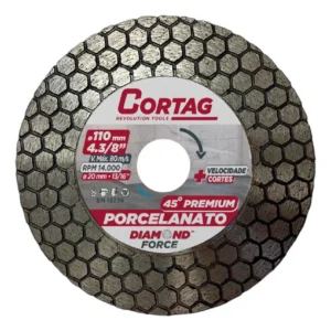 Disco Diamantado P/ Chanfro 45° Premium 110mm (62794) Cortag Cor Prateado