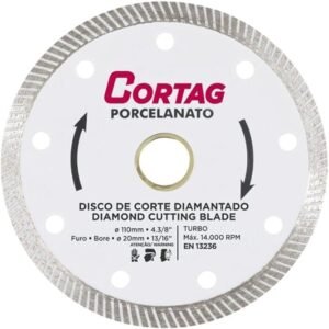 Disco Diamantado Porcelanato Cortag Branco